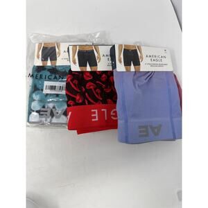 Brand New American Eagle Men's Size Medium Multi Color Boxer Briefs 6"